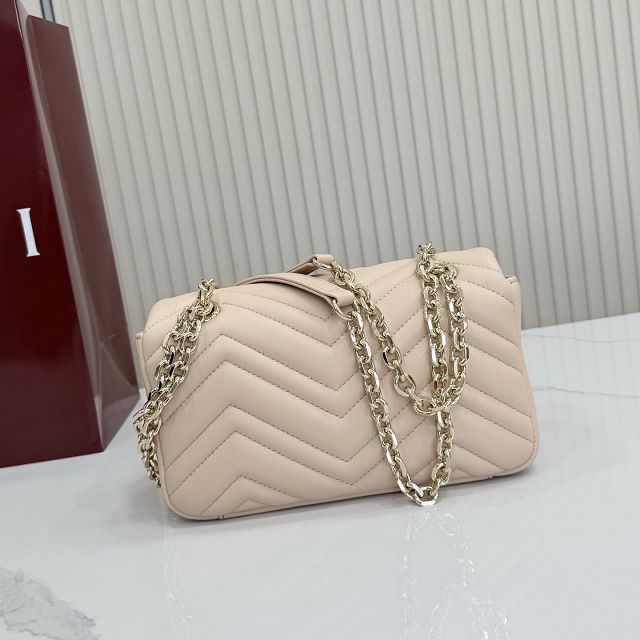 GG original lambskin marmont small shoulder bag 837280 light pink