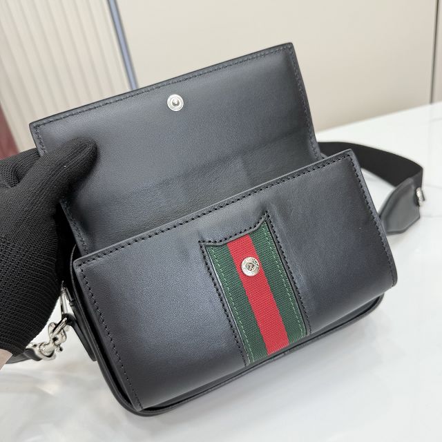GG original calfskin web trademark mini bag 867268 black