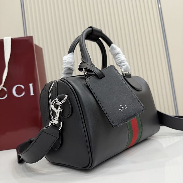 GG original calfskin web trademark small duffle bag 866980 black