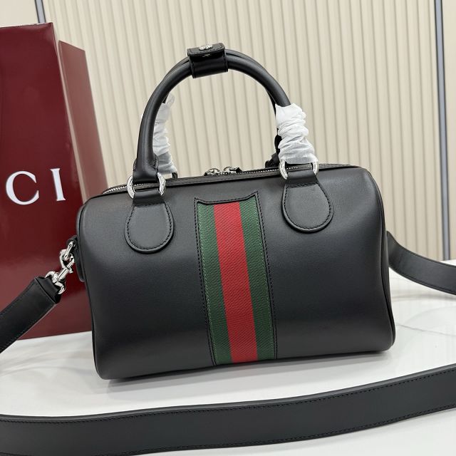 GG original calfskin web trademark small duffle bag 866980 black