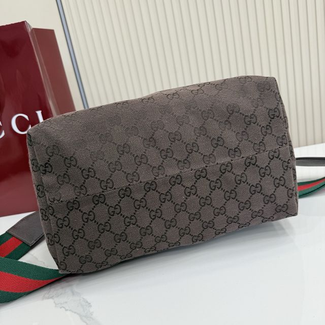 GG original canvas brera medium crossbody bag 866938 dark brown