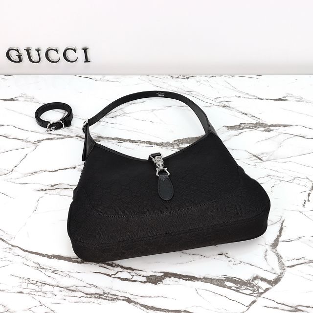 GG original canvas jackie 1961 medium shoulder bag 863136 black