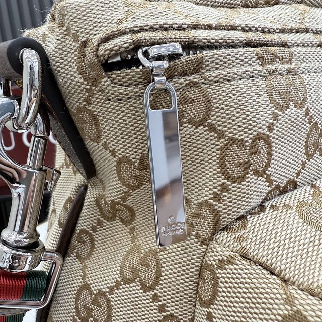 GG original canvas medium shoulder bag 875377 sand