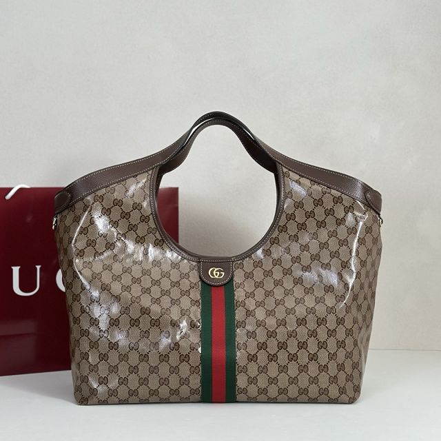 GG original fabric giglio large tote bag 853971 brown