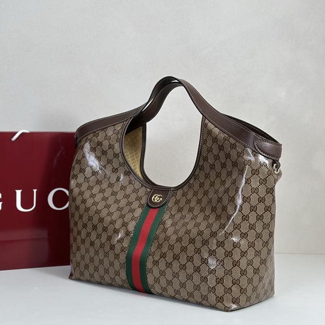 GG original fabric giglio large tote bag 853971 brown