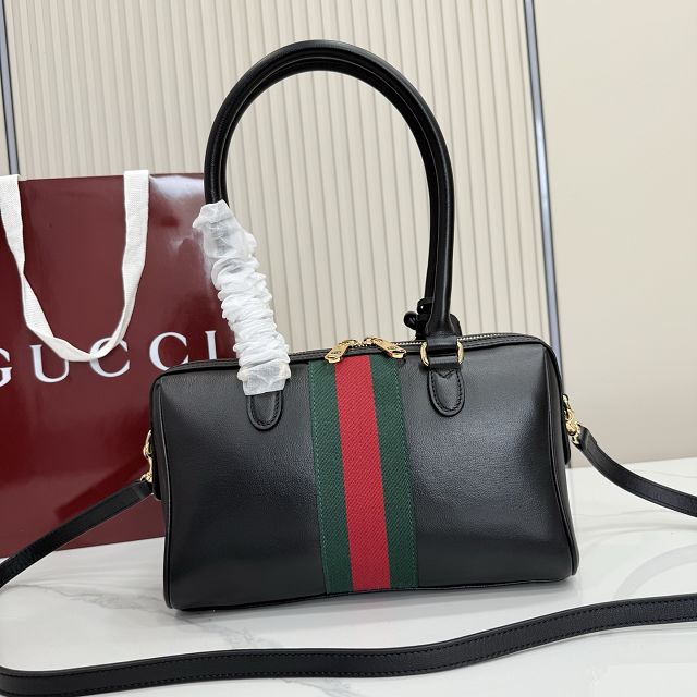 GG original calfskin borsetto medium boston bag 866732 black