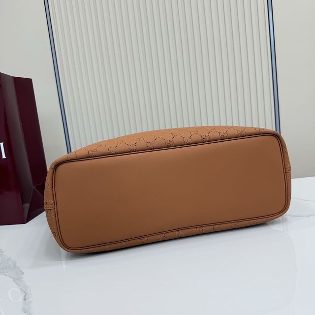 GG original calfskin tribeca large tote bag 874745 brown