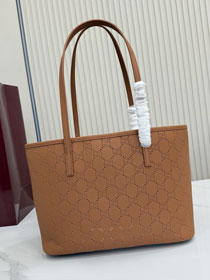 GG original calfskin tribeca small tote bag 875236 brown