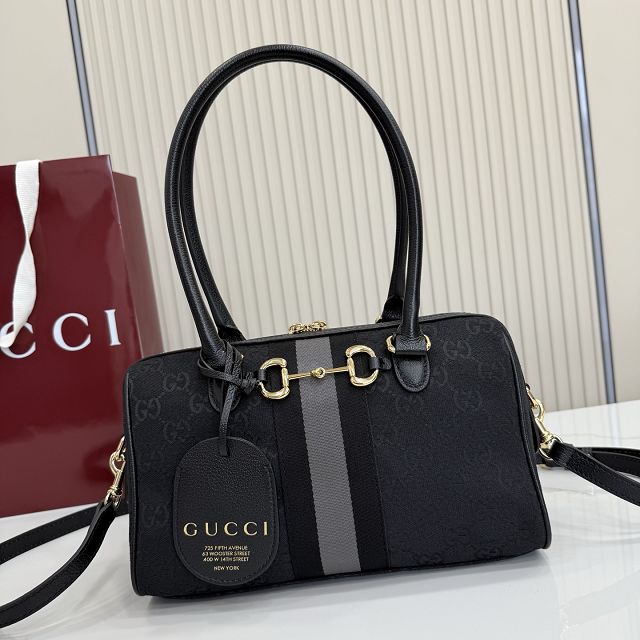 GG original canvas borsetto medium boston bag 866732 black