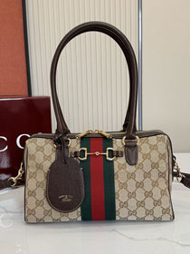 GG original canvas borsetto medium boston bag 866732 brown
