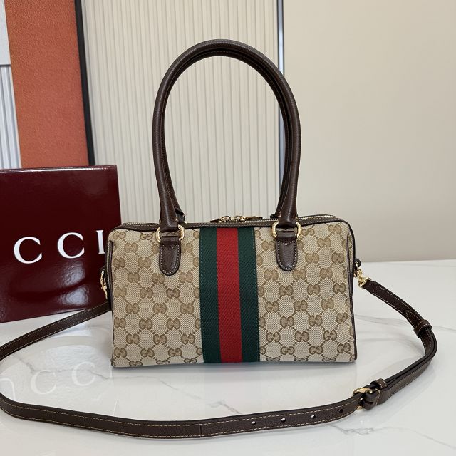 GG original canvas borsetto medium boston bag 866732 brown