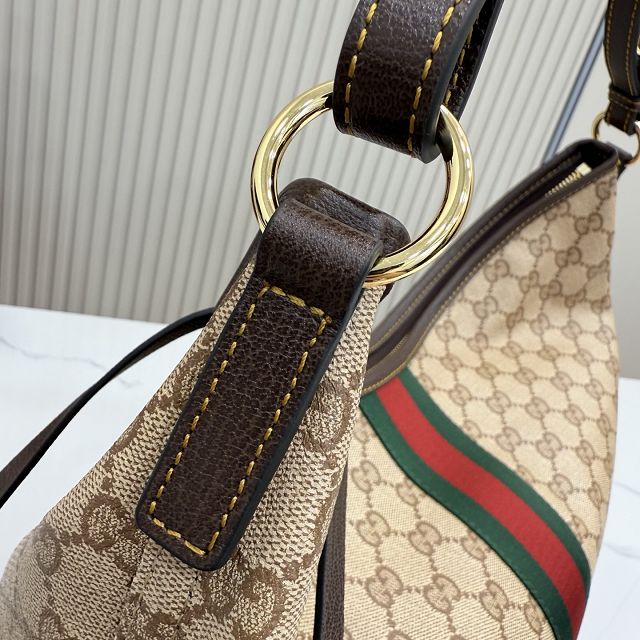 GG original canvas large shoulder bag A008NS sand