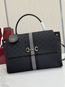 GG original canvas paparazzo large top handle bag 875019 black