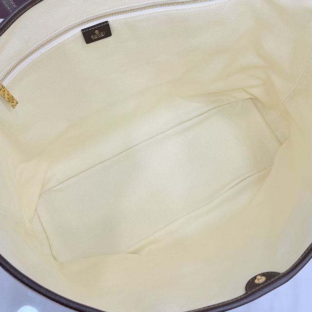 GG original canvas tribeca large tote bag A0034D white