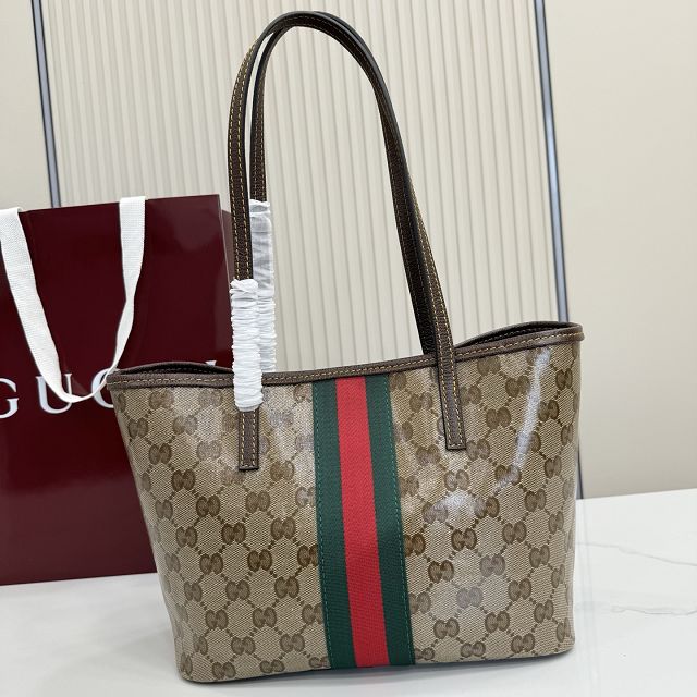 GG original canvas tribeca small tote bag 875236 brown