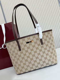 GG original canvas tribeca small tote bag 875236 sand