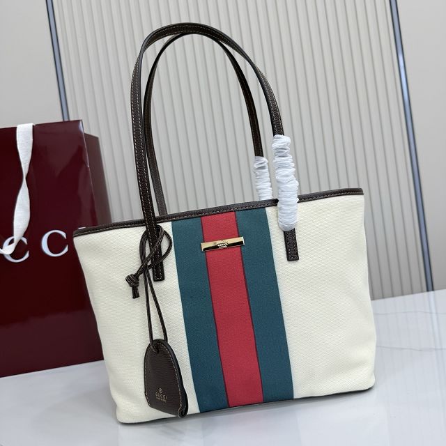 GG original canvas tribeca small tote bag A0034E white