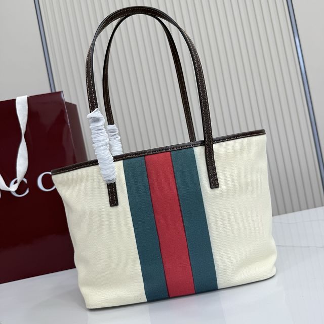 GG original canvas tribeca small tote bag A0034E white