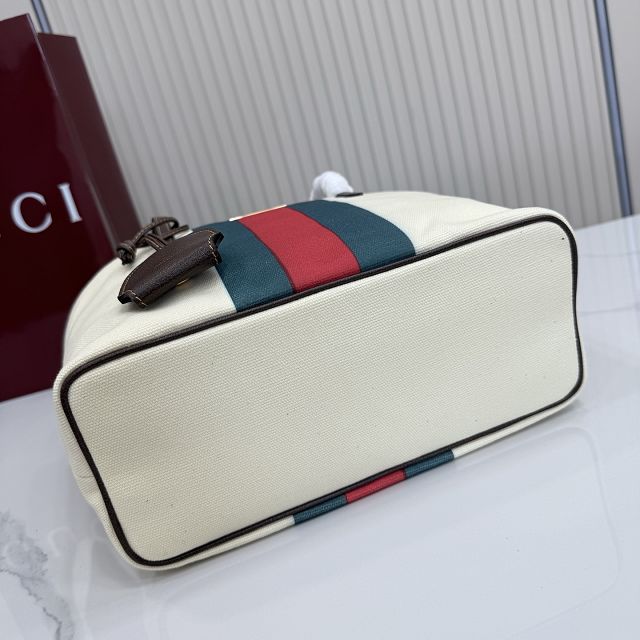 GG original canvas tribeca small tote bag A0034E white