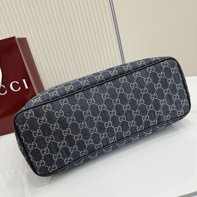 GG original denim tribeca large tote bag 874745 blue 