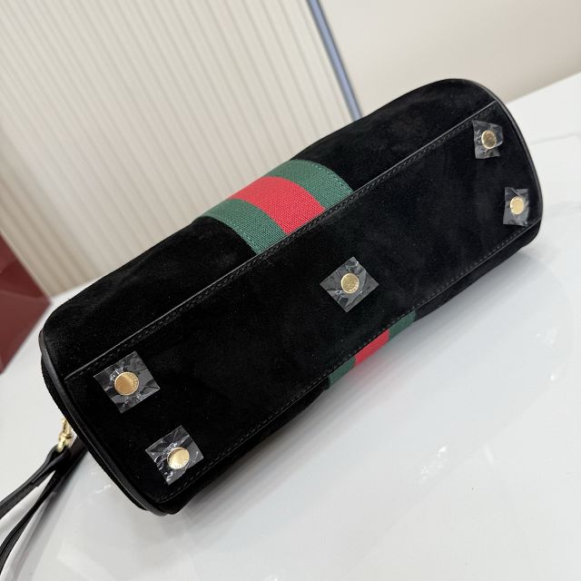 GG original suede borsetto medium boston bag 866732 black