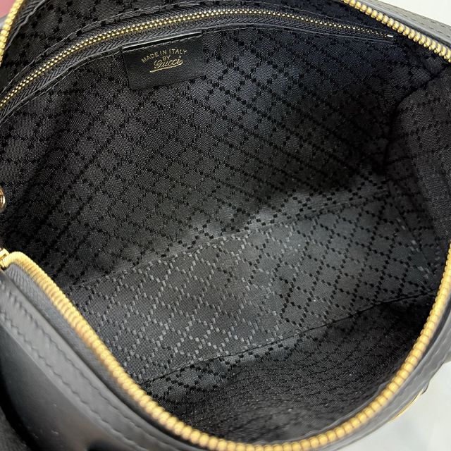 GG original calfskin borsetto medium boston bag 866732 black