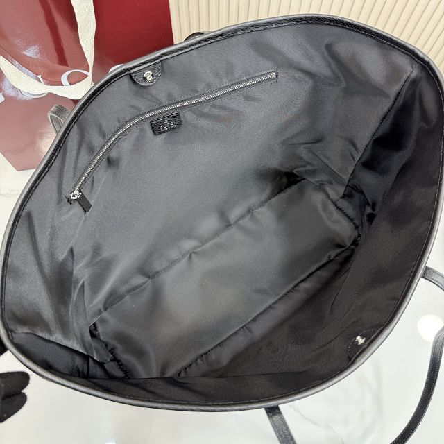 GG original denim tribeca large tote bag 874745 black