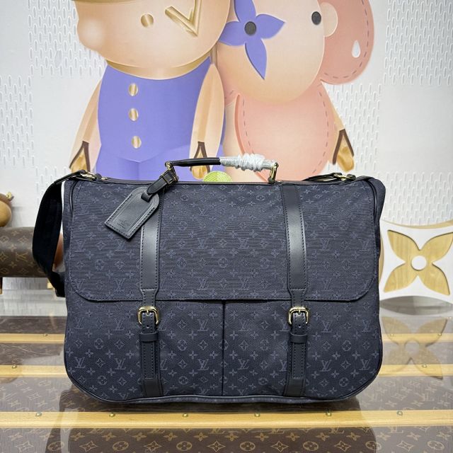 Louis vuitton original denim saumur GM M42313 blue