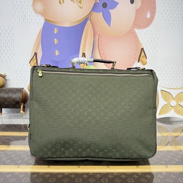 Louis vuitton original denim saumur GM M42313 green