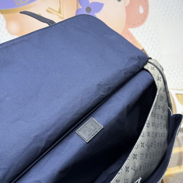 Louis vuitton original denim saumur GM M42313 grey