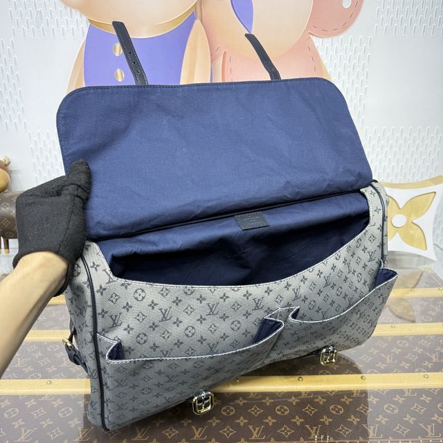 Louis vuitton original denim saumur GM M42313 grey