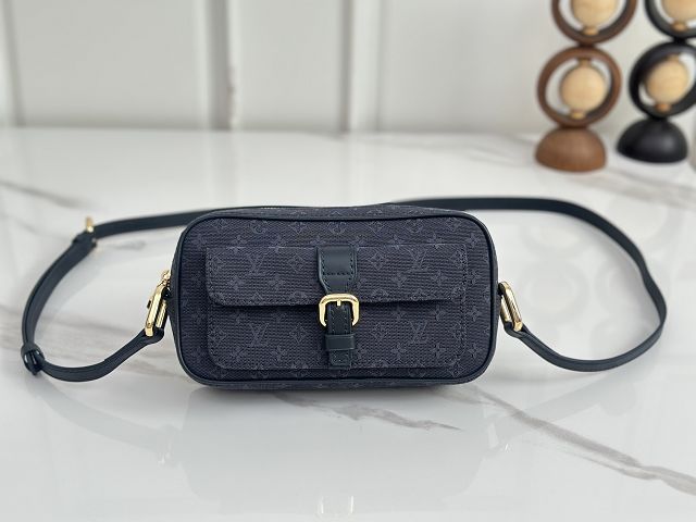 Louis vuitton original monogram denim camera bag M92216 blue