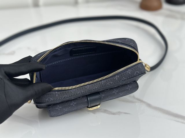Louis vuitton original monogram denim camera bag M92216 blue