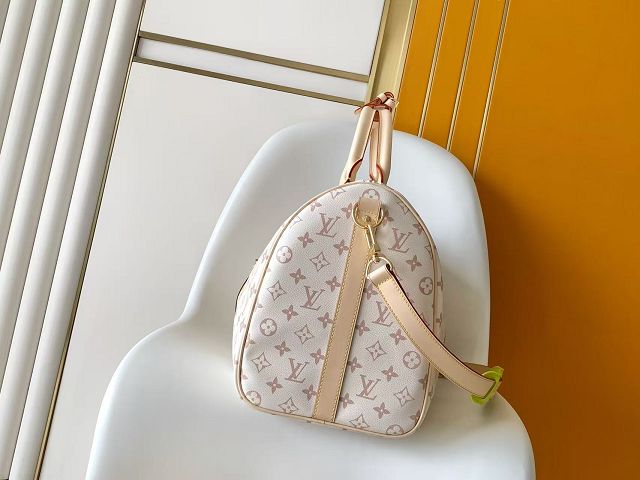 Louis vuitton monogram canvas keepall 45 M29674 white