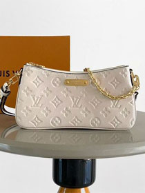 Louis vuitton original calfskin liv pochette M3A838 white