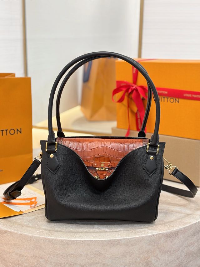 Louis vuitton original calfskin peekaboo speedy M30327 black&brown