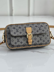 Louis vuitton original monogram denim camera bag M92004 grey&beige