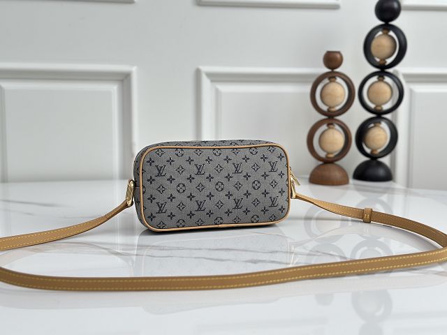 Louis vuitton original monogram denim camera bag M92004 grey&beige