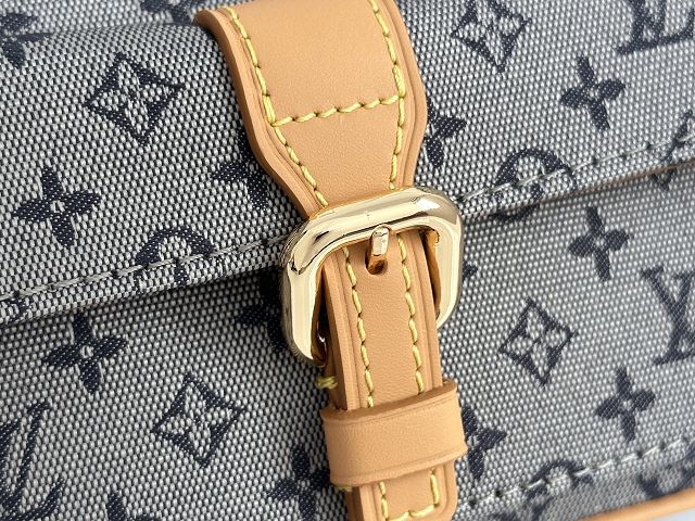 Louis vuitton original monogram denim camera bag M92004 grey&beige