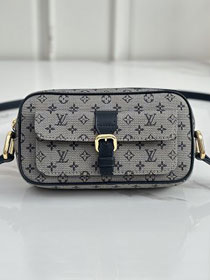 Louis vuitton original monogram denim camera bag M92218 grey