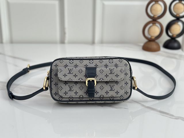 Louis vuitton original monogram denim camera bag M92218 grey