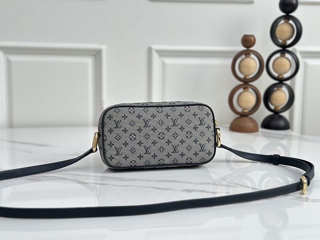 Louis vuitton original monogram denim camera bag M92218 grey