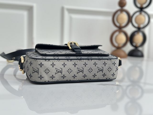 Louis vuitton original monogram denim camera bag M92218 grey