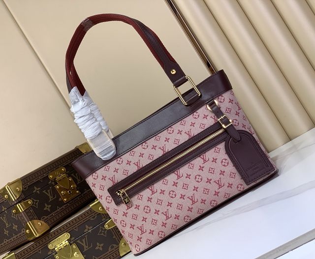 Louis vuitton original monogram denim lucille M92680 bordeaux