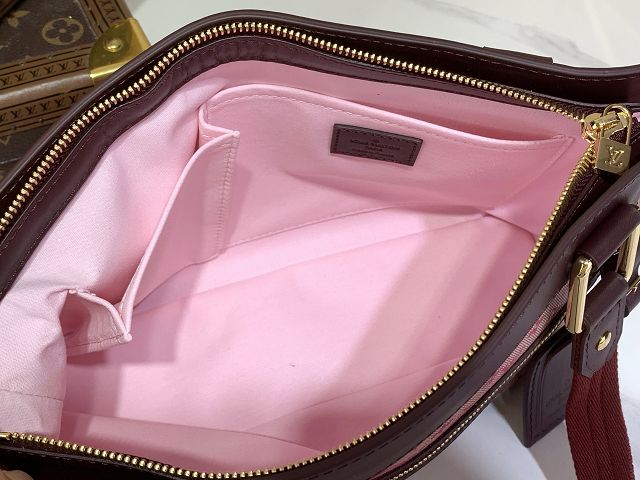 Louis vuitton original monogram denim lucille M92680 bordeaux