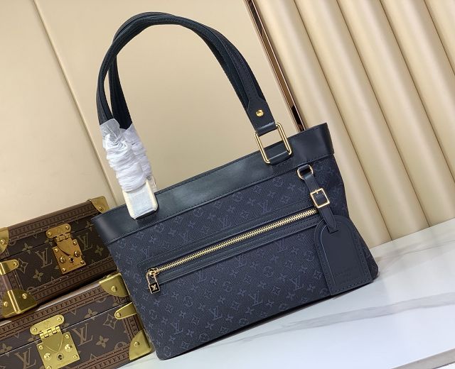 Louis vuitton original monogram denim lucille M92680 dark blue
