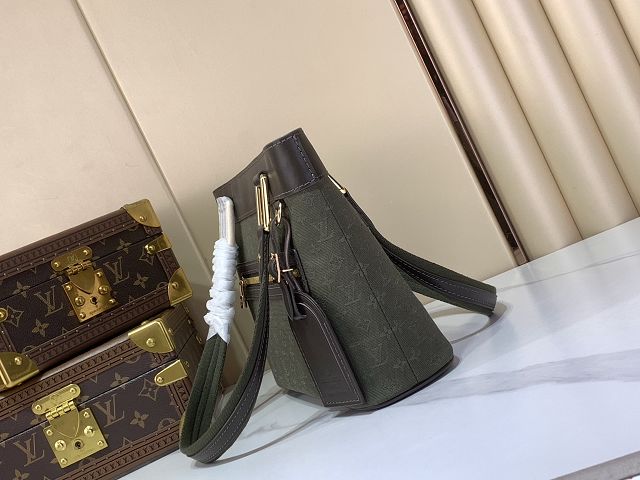 Louis vuitton original monogram denim lucille M92680 green