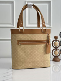 Louis vuitton original monogram denim lucille tote M92609 apricot