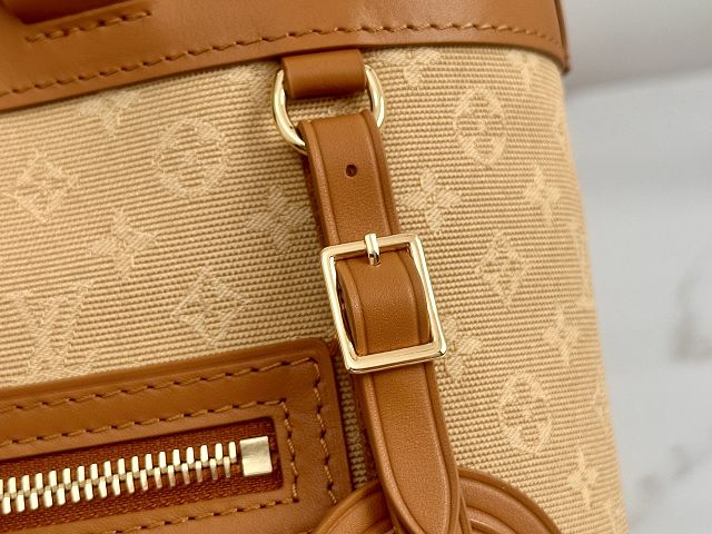Louis vuitton original monogram denim lucille tote M92609 apricot