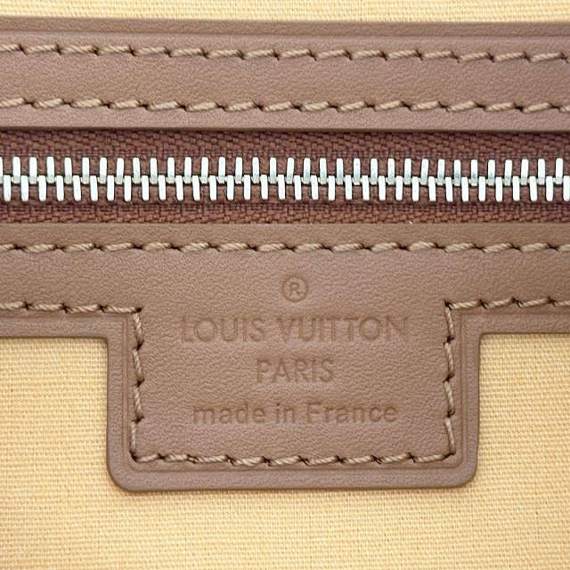 Louis vuitton original monogram denim lucille tote M92609 apricot